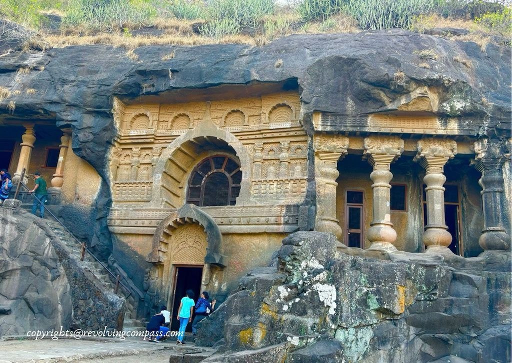 View of Pandav Leni Caves